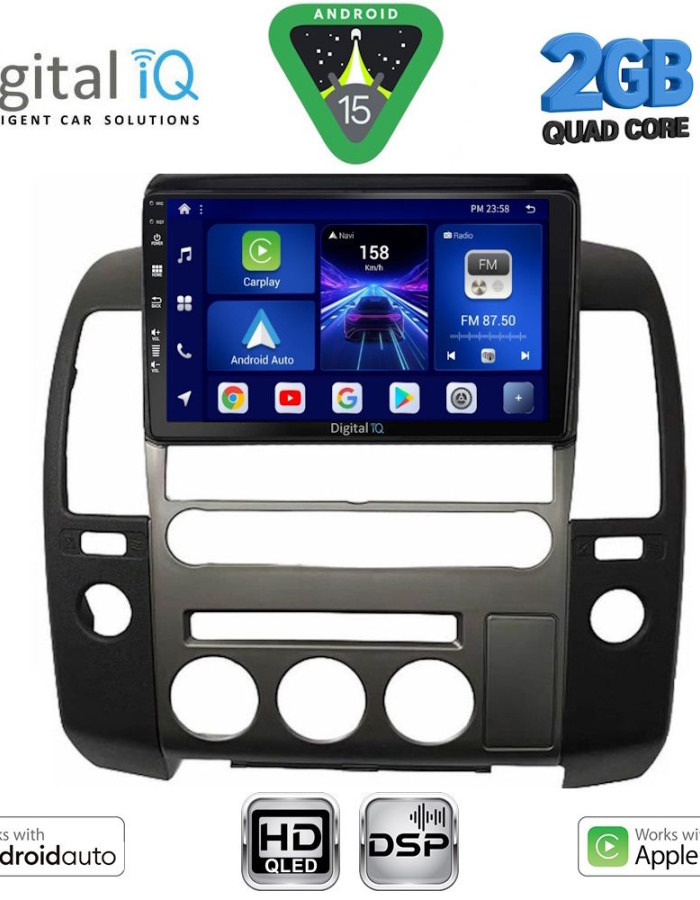DIGITAL IQ BXC 3454_CPAA (ORIG.NAVI) (9inc) MULTIMEDIA TABLET for NISSAN NAVARA D40 mod. 2006-2011 με Original Navi