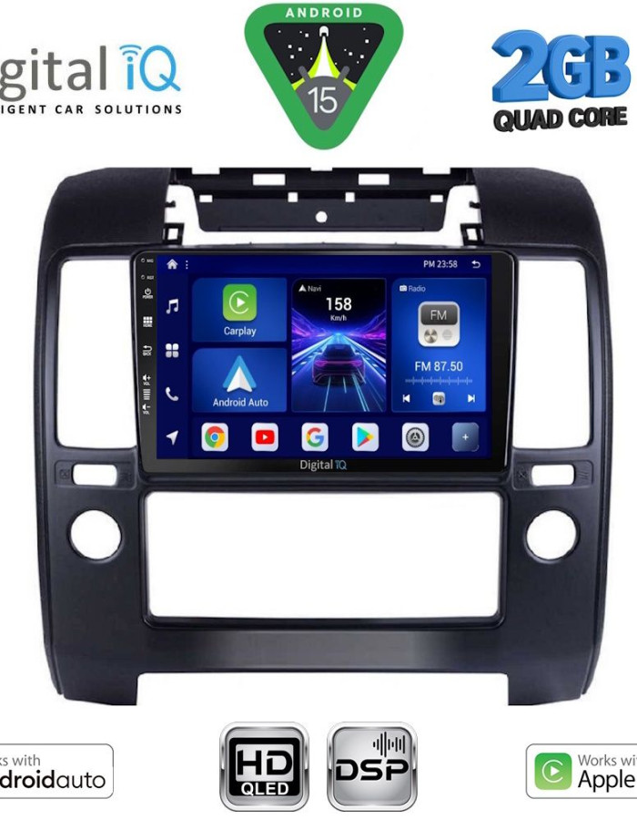 DIGITAL IQ BXC 3454_CPAA A/C (9inc) MULTIMEDIA TABLET for NISSAN NAVARA D40 mod. 2006-2011 με A/C