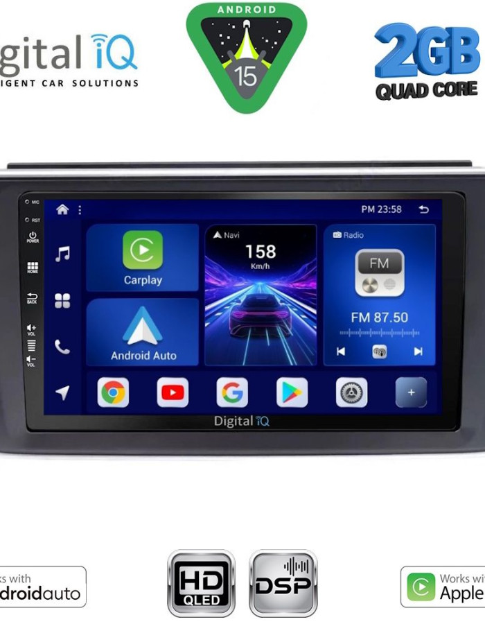 DIGITAL IQ BXC 3473_CPAA (9inc) MULTIMEDIA TABLET for NISSAN LEAF mod. 2018-2026