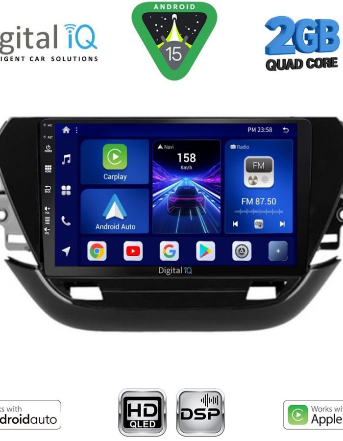 DIGITAL IQ BXC 3487_CPAA (9inc) MULTIMEDIA TABLET for OPEL CORSA F mod. 2019-2024