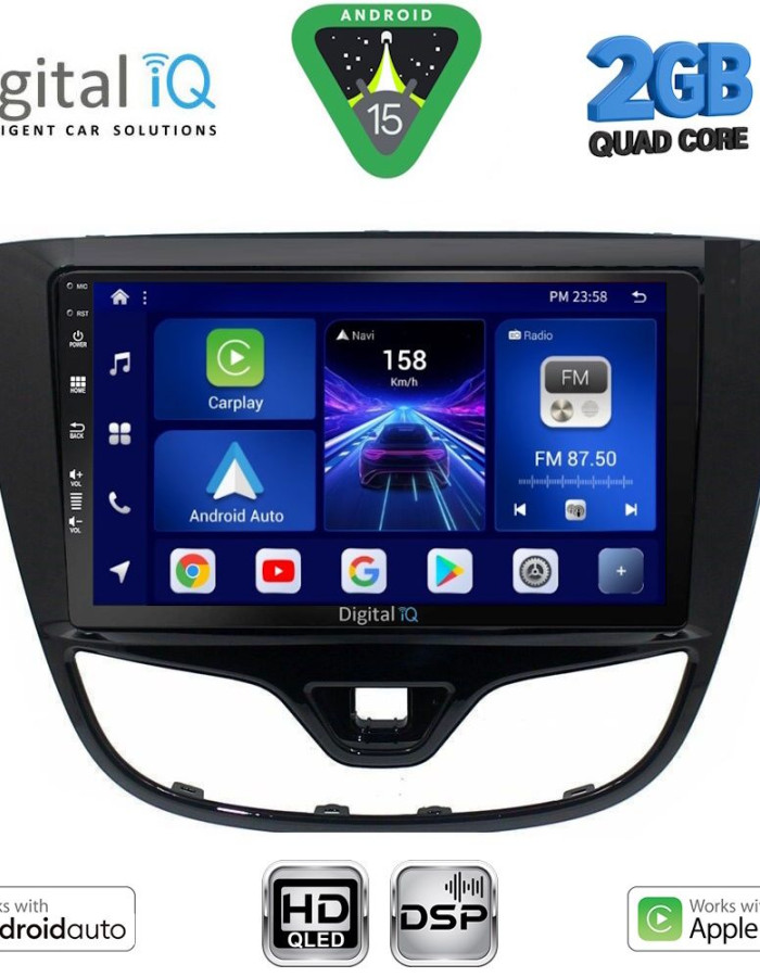 DIGITAL IQ BXC 3489_CPAA (10inc) MULTIMEDIA TABLET for OPEL KARL mod. 2014-2019