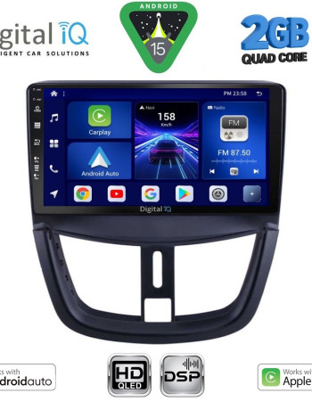 DIGITAL IQ BXC 3507_CPAA (9inc) MULTIMEDIA TABLET for PEUGEOT 207 mod. 2007-2014