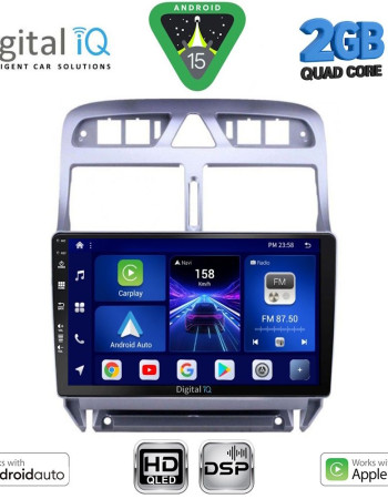 DIGITAL IQ BXC 3512_CPAA (9inc) MULTIMEDIA TABLET for PEUGEOT 307 mod. 2001-2008
