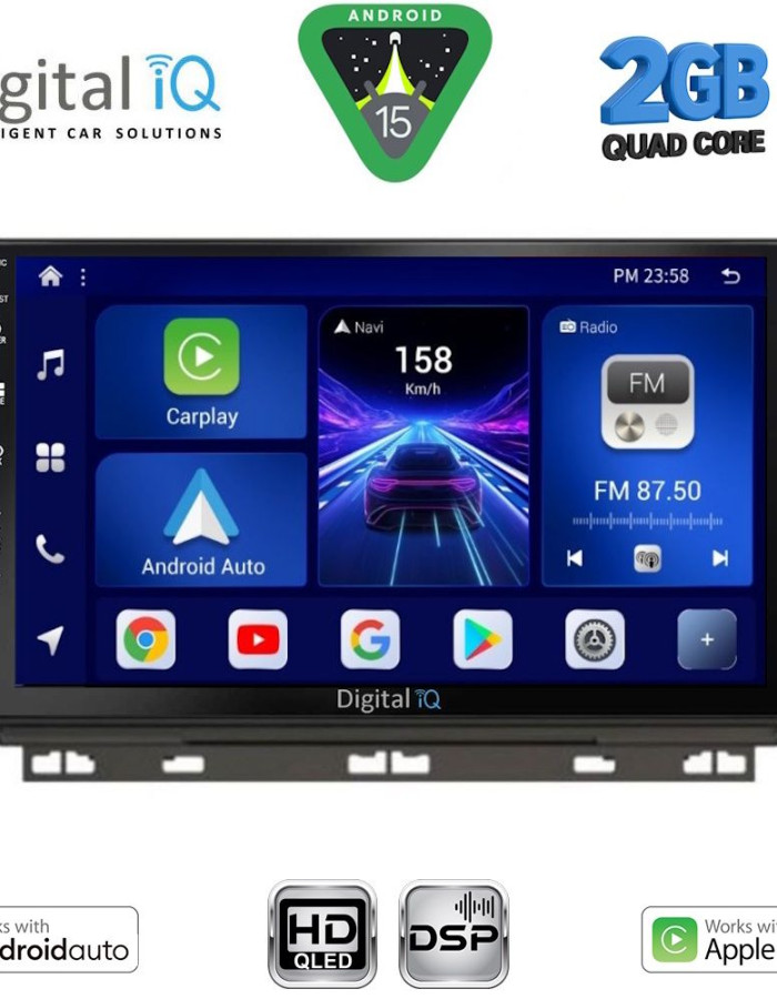 DIGITAL IQ BXC 3546_CPAA (9inc) MULTIMEDIA TABLET for RENAULT CLIO - CAPTUR mod. 2019-2026