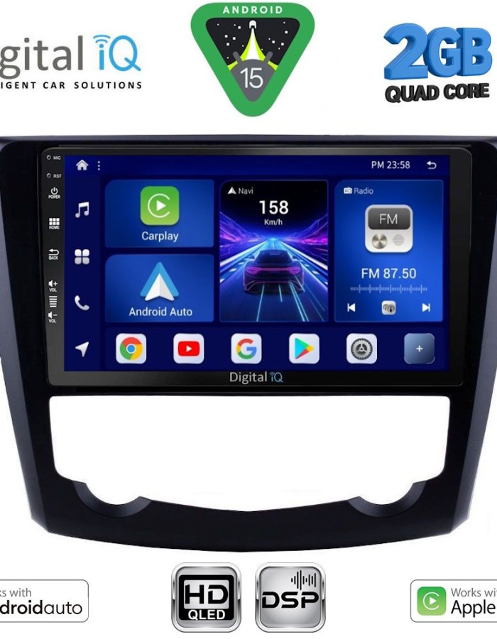 DIGITAL IQ BXC 3549_CPAA (9inc) MULTIMEDIA TABLET for RENAULT KADJAR mod. 2015-2022