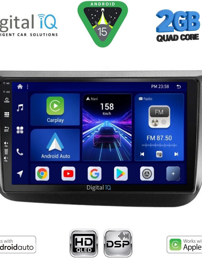 DIGITAL IQ BXC 3570_CPAA (9inc) MULTIMEDIA TABLET for SEAT ALTEA mod. 2004-2015