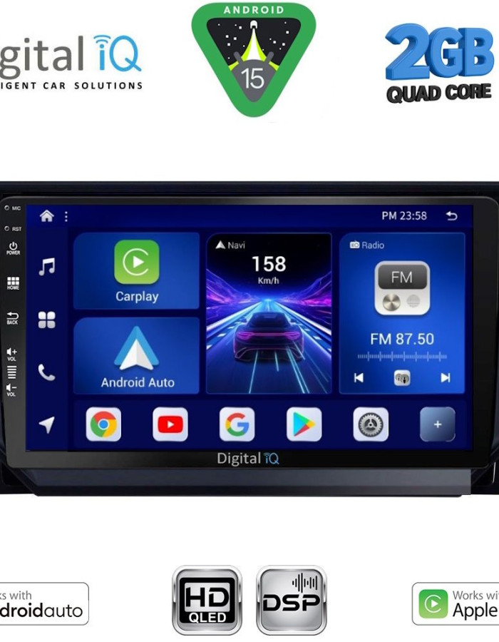 DIGITAL IQ BXC 3573_CPAA (9inc) MULTIMEDIA TABLET for SEAT ARONA - IBIZA mod. 2018-2026