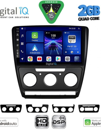 DIGITAL IQ BXC 3595BL_CPAA (10inc) MULTIMEDIA TABLET for SKODA OCTAVIA 5 mod. 2005-2013 (BLACK)