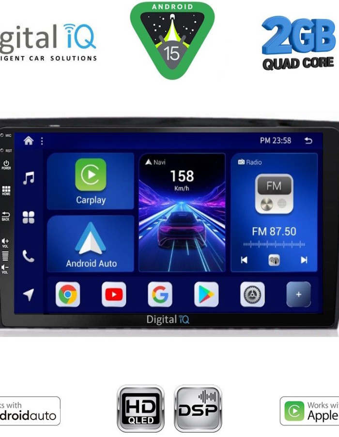 DIGITAL IQ BXC 3597_CPAA (10inc) MULTIMEDIA TABLET for SKODA OCTAVIA 7 mod. 2013-2021