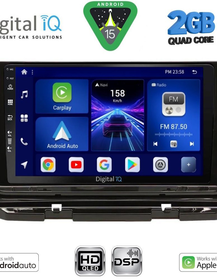 DIGITAL IQ BXC 3598_CPAA (10inc) MULTIMEDIA TABLET for SKODA OCTAVIA 8 mod. 2021-2026