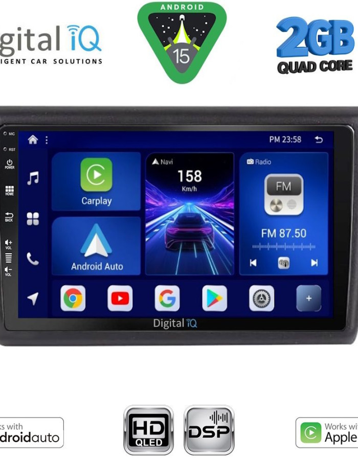 DIGITAL IQ BXC 3600_CPAA (9inc) MULTIMEDIA TABLET for SKODA RAPID SPACEBACK mod. 2014-2019