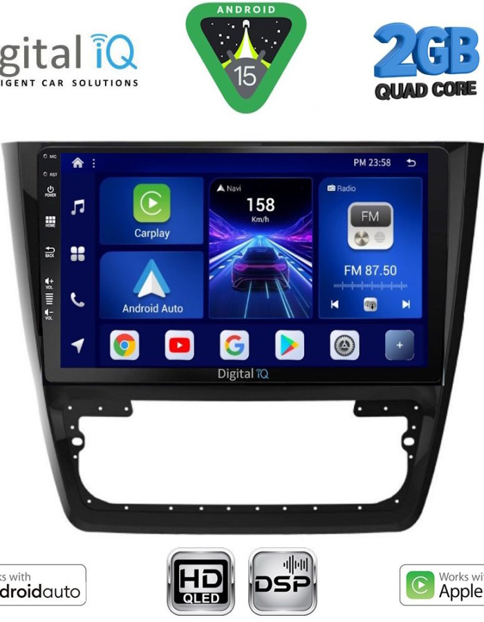 DIGITAL IQ BXC 3610_CPAA (10inc) MULTIMEDIA TABLET for SKODA YETI mod. 2014-2018