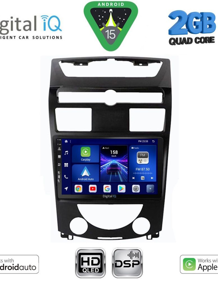 DIGITAL IQ BXC 3657_CPAA (10inc) MULTIMEDIA TABLET for SSANGYONG REXTON mod. 2006-2015
