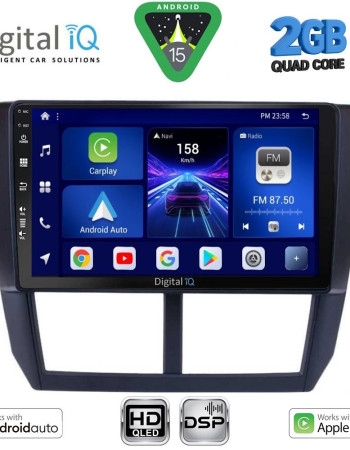 DIGITAL IQ BXC 3662_CPAA (9inc) MULTIMEDIA TABLET for SUBARU FORESTER – IMPREZA – XV mod. 2008-2013