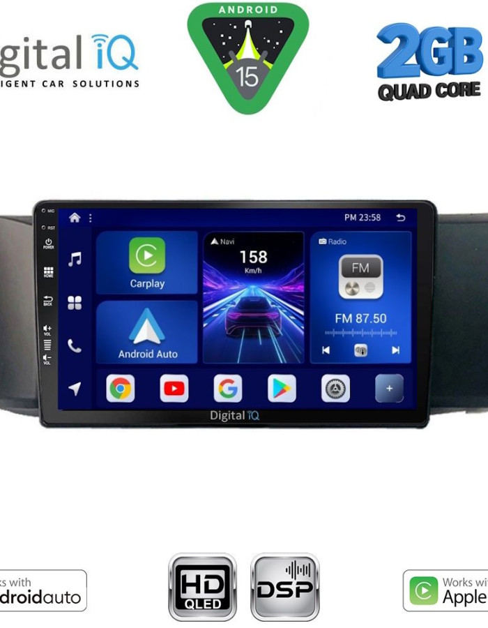 DIGITAL IQ BXC 3669_CPAA (9inc) MULTIMEDIA TABLET for TOYOTA GT86 – SUBARU BRZ mod. 2012-2026