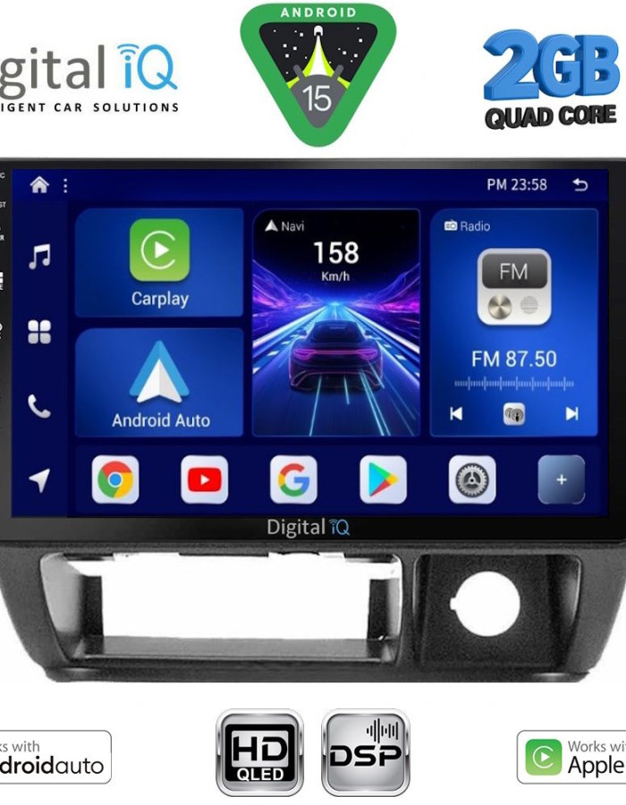 DIGITAL IQ BXC 3677_CPAA (9inc) MULTIMEDIA TABLET for SUZUKI JIMNY mod. 1998-2005