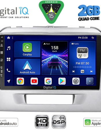 DIGITAL IQ BXC 3697SL_CPAA (9inc) MULTIMEDIA TABLET for SUZUKI VITARA mod. 2016-2025 (SILVER)