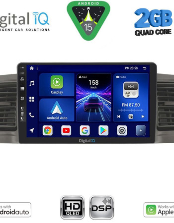 DIGITAL IQ BXC 3712GR_CPAA (9inc) MULTIMEDIA TABLET for TOYOTA COROLLA mod. 2001-2006 (GREY)