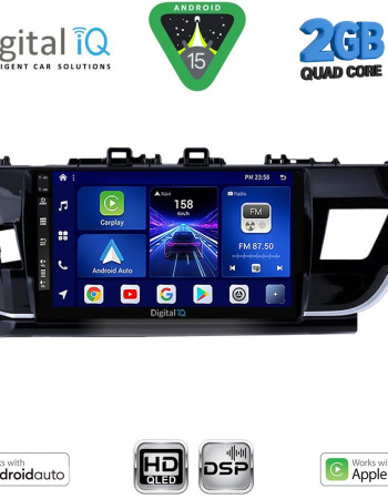 DIGITAL IQ BXC 3714BIG_CPAA (10inc) MULTIMEDIA TABLET for TOYOTA COROLLA mod. 2013-2016
