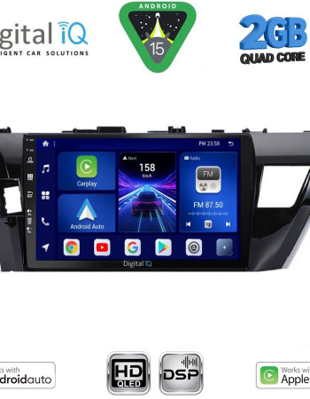 DIGITAL IQ BXC 3714SM_CPAA (10inc) MULTIMEDIA TABLET for TOYOTA COROLLA mod. 2013-2016