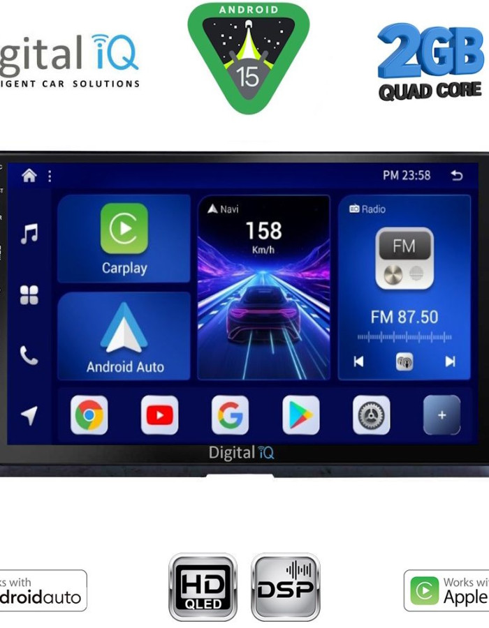 DIGITAL IQ BXC 3716_CPAA (10inc) MULTIMEDIA TABLET for TOYOTA COROLLA mod. 2019-2026