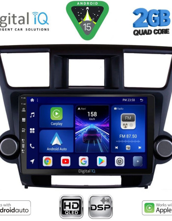 DIGITAL IQ BXC 3719_CPAA (10inc) MULTIMEDIA TABLET for TOYOTA HIGHLANDER mod. 2008-2015