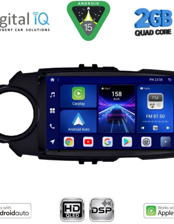 DIGITAL IQ BXC 3737FL_CPAA (9inc) MULTIMEDIA TABLET for TOYOTA YARIS mod. 2015-2020