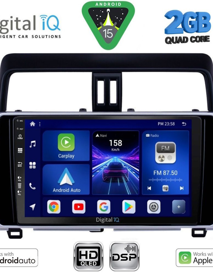 DIGITAL IQ BXC 3739_CPAA (10inc) MULTIMEDIA TABLET for TOYOTA LAND CRUISER mod. 2019-2023