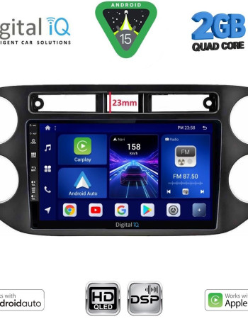 DIGITAL IQ BXC 3760BL_CPAA (9inc) MULTIMEDIA TABLET for  VW TIGUAN  mod. 2011-2016 (BLACK)