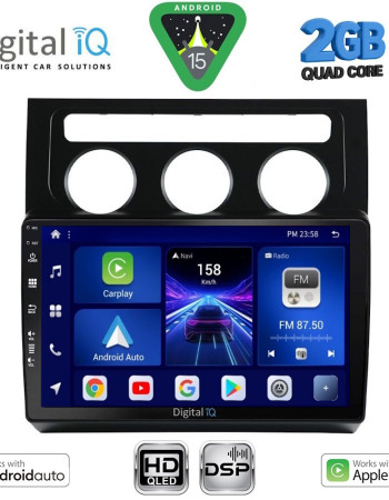 DIGITAL IQ BXC 3767_CPAA CLIMA (10inc) MULTIMEDIA TABLET for VW TOURAN mod. 2003-2010