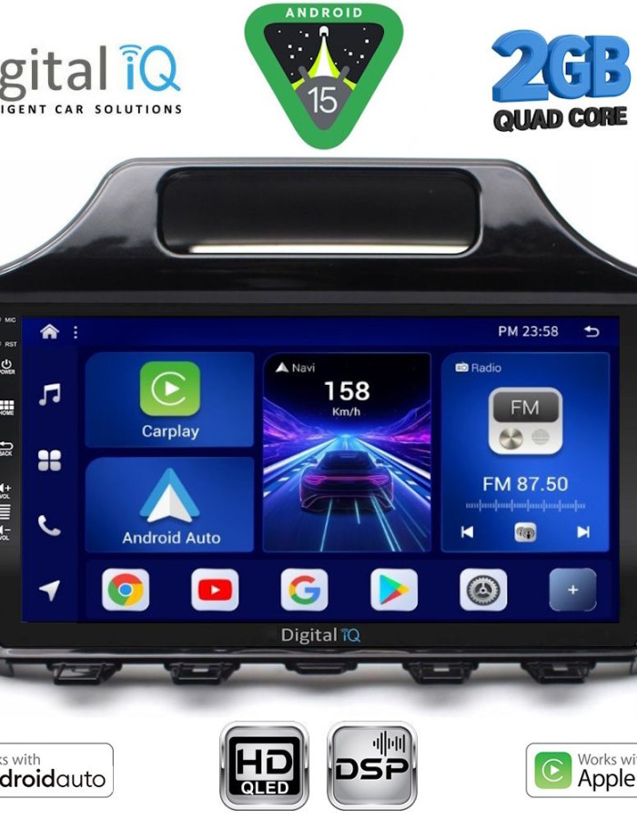 DIGITAL IQ BXC 3779_CPAA (9inc) MULTIMEDIA TABLET for TOYOTA IQ mod. 2008-2015 with ORIG. NAVI