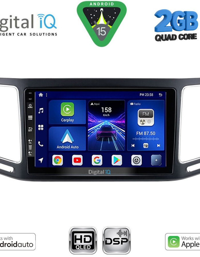 DIGITAL IQ BXC 3790_CPAA (9inc) MULTIMEDIA TABLET for VW SHARAN mod. 2011-2023