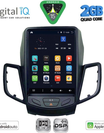 DIGITAL IQ BXC 3854_CPAA TESLA STYLE for FORD FIESTA mod. 2008-2017