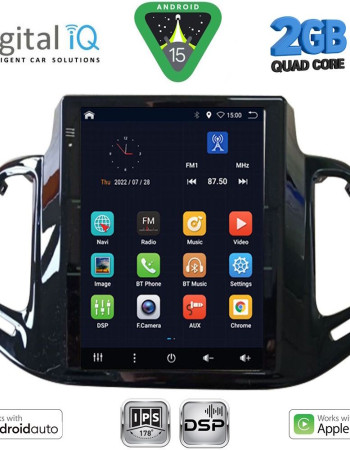 DIGITAL IQ BXC 3878_CPAA TESLA STYLE for JEEP COMPASS mod. 2017-2020