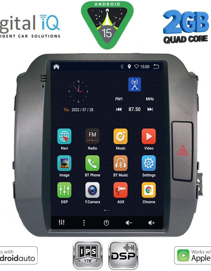 DIGITAL IQ BXC 3927_CPAA TESLA STYLE for KIA SPORTAGE mod. 2010-2015