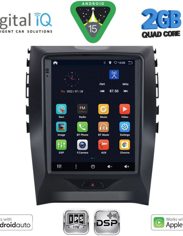DIGITAL IQ BXC 3951_CPAA TESLA STYLE for FORD EDGE mod. 2015-2023