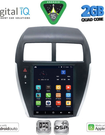 DIGITAL IQ BXC 3952_CPAA TESLA STYLE for MITSUBISHI ASX mod. 2009-2020