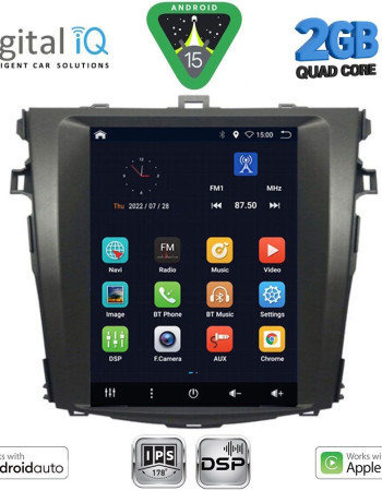 DIGITAL IQ BXC 3963_CPAA TESLA STYLE for TOYOTA COROLLA 4D mod. 2006-2012