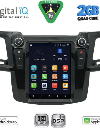 DIGITAL IQ BXC 3965_CPAA TESLA STYLE for TOYOTA HILUX mod. 2005-2015