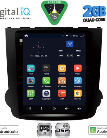 DIGITAL IQ BXC 3977_CPAA TESLA STYLE for HONDA CRV mod. 2007-2012