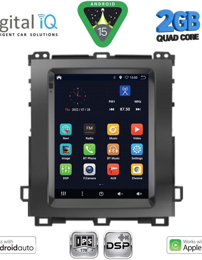 DIGITAL IQ BXC 3982_CPAA (TESLA) MULTIMEDIA for TOYOTA LANDCRUISER mod. 2003-2009