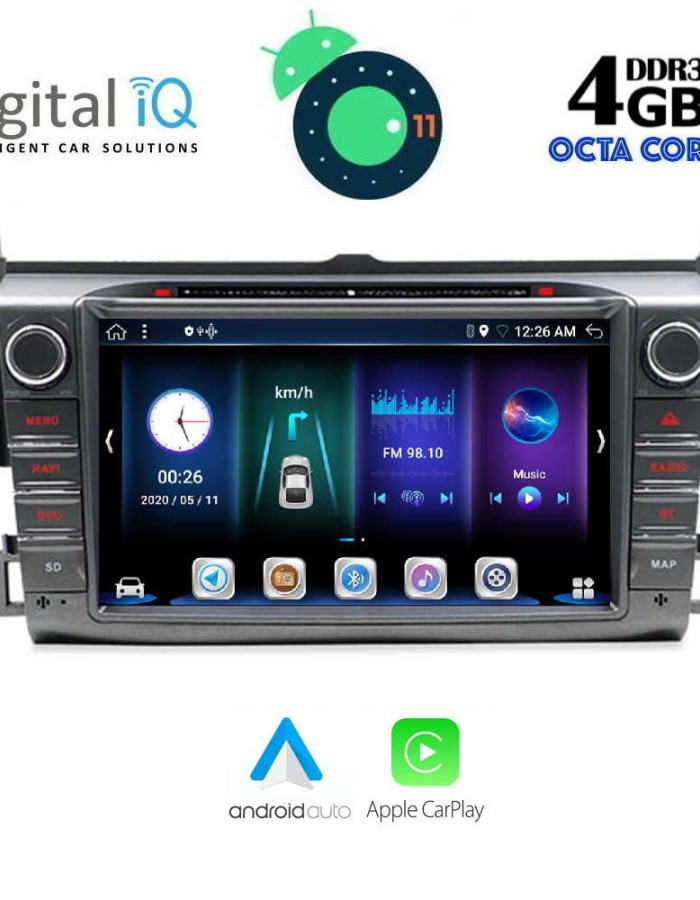 DIGITAL IQ BXE 624_CPA (8" DVD) MULTIMEDIA SYSTEM for TOYOTA RAV 4 mod. 2013-2019