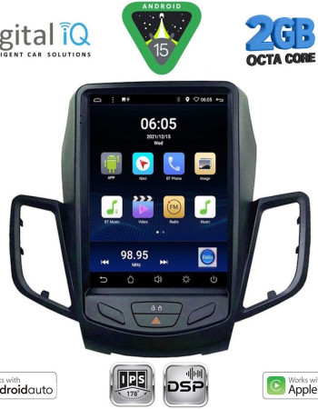 DIGITAL IQ BXF 5854_CPAA TESLA STYLE for FORD FIESTA mod. 2008-2017