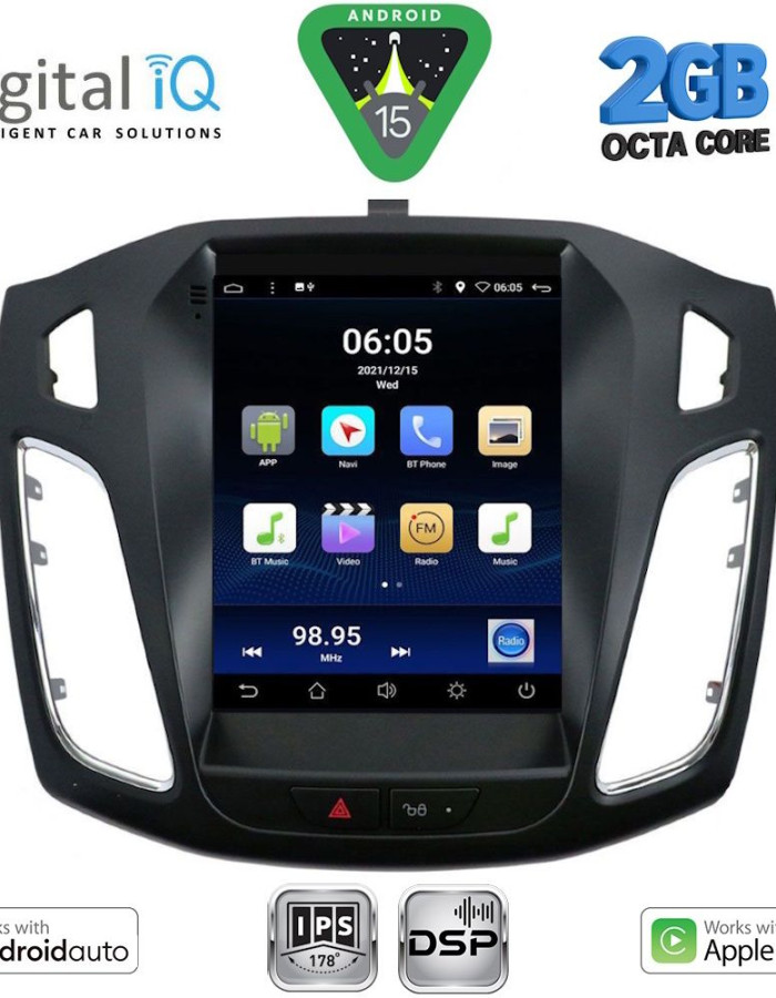 DIGITAL IQ BXF 5855_CPAA TESLA STYLE  for FORD FOCUS mod. 2011-2017