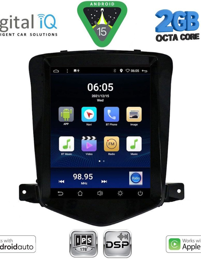 DIGITAL IQ BXF 5925_CPAA TESLA STYLE  for CHEVROLET CRUZE mod. 2008-2012