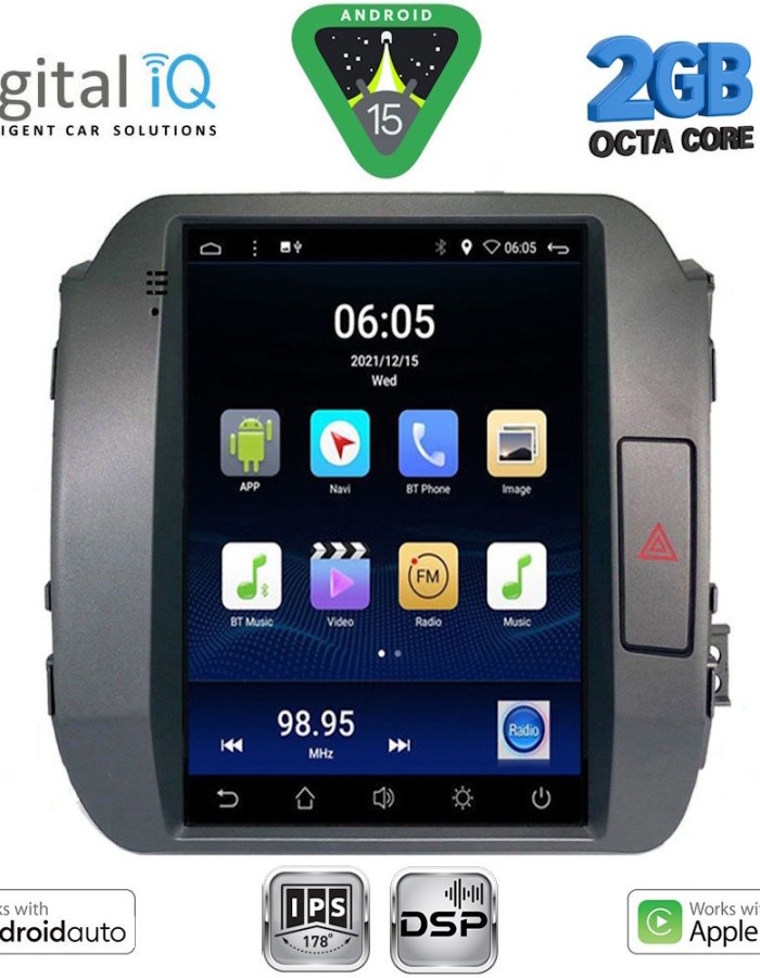 DIGITAL IQ BXF 5927_CPAA TESLA STYLE for KIA SPORTAGE mod. 2010-2015
