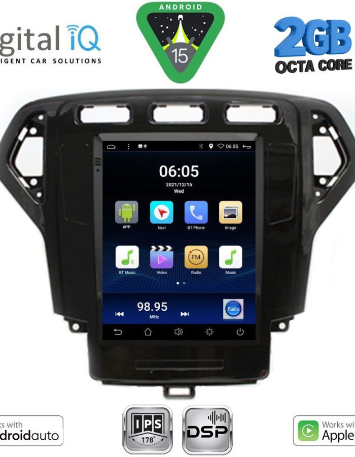 DIGITAL IQ BXF 5957_CPAA TESLA STYLE for FORD MONDEO mod. 2007-2010