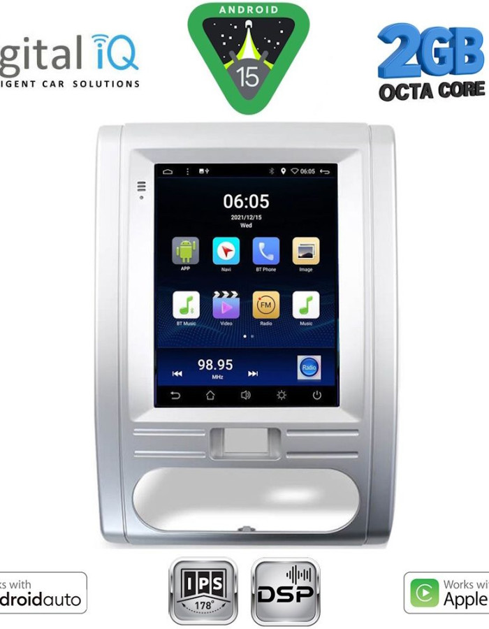 DIGITAL IQ BXF 5967_CPAA TESLA STYLE for NISSAN XTRAIL mod. 2007-2014