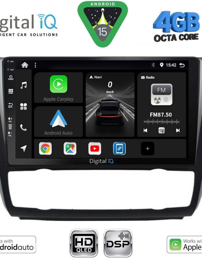 DIGITAL IQ BXF 16040_CPAA CLIMA (9inc) MULTIMEDIA TABLET for BMW S.1 (E81-82-87-88) mod. 2004-2013