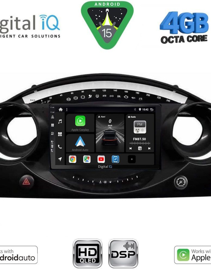 DIGITAL IQ BXF 16063_CPAA (9inc) MULTIMEDIA TABLET for MINI COOPER (R50-R52-R53) mod. 2000-2006
